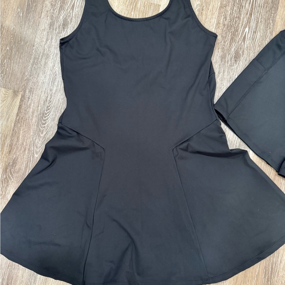 HALARA Black Dress with Biker Shorts Set • new without tags - Picture 2 of 2